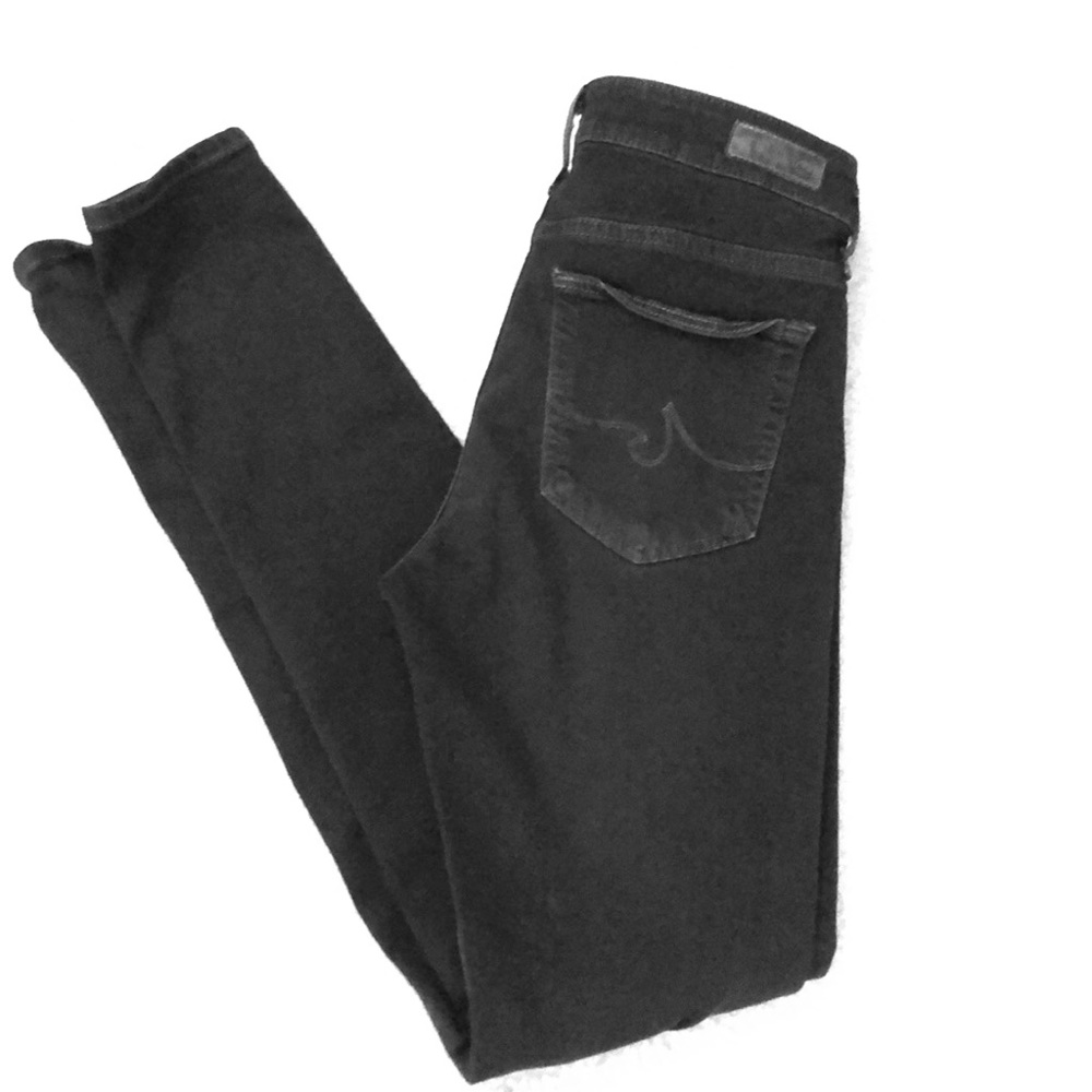 AG high rise skinny dark gray/blackish jeans Sz 26